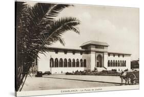 Morocco, Casablanca - the Palace of Justice-null-Stretched Canvas