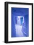 Morocco, Chaouen. Narrow Street Lined with Blue Buildings-Emily Wilson-Framed Photographic Print