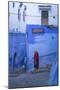 Morocco, Chefchaouen. Women Walking the Cobblestone Streets-Brenda Tharp-Mounted Photographic Print