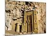 Morocco Dades Gorge Miniature Kasbah Cut into Rock Face-Christian Kober-Mounted Photographic Print