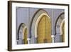 Morocco, Fes. a Detail of the King's Palace Doors-Brenda Tharp-Framed Photographic Print