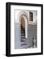 Morocco, Fes. Interior Detail of a Restored Riad-Brenda Tharp-Framed Photographic Print