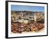 Morocco, Fes, Medina (Old Town), Traditional Old Tanneries-Michele Falzone-Framed Photographic Print