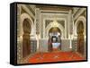 Morocco, Fes, Medina (Old Town), Zaouia Moulay Idriss Ii Mausoleum-Michele Falzone-Framed Stretched Canvas