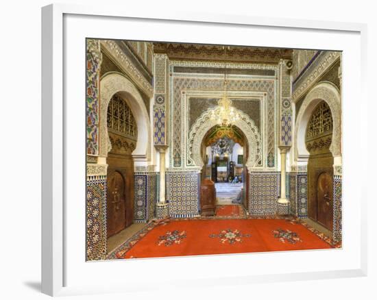 Morocco, Fes, Medina (Old Town), Zaouia Moulay Idriss Ii Mausoleum-Michele Falzone-Framed Photographic Print