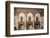 Morocco, Fes. the Ornate Interior of a Mosque Showing Cut Wood and Plaster Decoration-Brenda Tharp-Framed Photographic Print