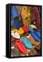 Morocco Fez Colorful Arab Shoes for Sale in Store on Rack-Bill Bachmann-Framed Stretched Canvas