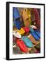 Morocco Fez Colorful Arab Shoes for Sale in Store on Rack-Bill Bachmann-Framed Photographic Print