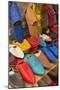 Morocco Fez Colorful Arab Shoes for Sale in Store on Rack-Bill Bachmann-Mounted Photographic Print