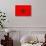 Morocco Flag Design with Wood Patterning - Flags of the World Series-Philippe Hugonnard-Art Print displayed on a wall