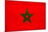 Morocco Flag Design with Wood Patterning - Flags of the World Series-Philippe Hugonnard-Mounted Art Print