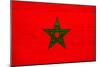 Morocco Flag Design with Wood Patterning - Flags of the World Series-Philippe Hugonnard-Mounted Art Print