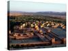 Morocco, General View Overlooking Tinerhir at Sunset, 1970s-null-Stretched Canvas