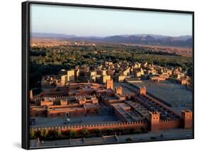Morocco, General View Overlooking Tinerhir at Sunset, 1970s-null-Framed Photographic Print