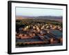 Morocco, General View Overlooking Tinerhir at Sunset, 1970s-null-Framed Photographic Print