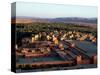 Morocco, General View Overlooking Tinerhir at Sunset, 1970s-null-Stretched Canvas