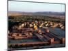 Morocco, General View Overlooking Tinerhir at Sunset, 1970s-null-Mounted Photographic Print