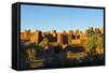 Morocco, Kasbah Ait Ben Addou. Kasbah Surrounded by an Oasis-Michele Molinari-Framed Stretched Canvas