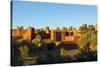 Morocco, Kasbah Ait Ben Addou. Kasbah Surrounded by an Oasis-Michele Molinari-Stretched Canvas