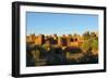 Morocco, Kasbah Ait Ben Addou. Kasbah Surrounded by an Oasis-Michele Molinari-Framed Photographic Print