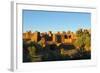 Morocco, Kasbah Ait Ben Addou. Kasbah Surrounded by an Oasis-Michele Molinari-Framed Photographic Print