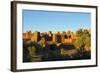 Morocco, Kasbah Ait Ben Addou. Kasbah Surrounded by an Oasis-Michele Molinari-Framed Photographic Print