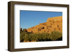 Morocco, Kasbah Ait Ben Addou. the Kasbah Is Surrounded by an Oasis-Michele Molinari-Framed Photographic Print