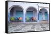 Morocco, Local Village Eatery in Chefchaouen in Village Medina-Emily Wilson-Framed Stretched Canvas