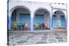 Morocco, Local Village Eatery in Chefchaouen in Village Medina-Emily Wilson-Stretched Canvas