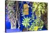 Morocco, Marrakech, Building Exterior Surrounded by Plants-Emily Wilson-Stretched Canvas