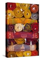 Morocco, Marrakech, Carpets in Market-Andrea Pavan-Stretched Canvas