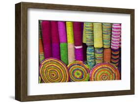 Morocco, Marrakech. Colorful Baskets of Morocco.-Kymri Wilt-Framed Photographic Print