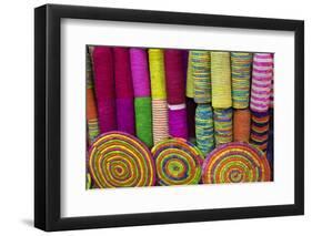 Morocco, Marrakech. Colorful Baskets of Morocco.-Kymri Wilt-Framed Photographic Print