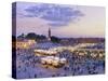 Morocco, Marrakech, Djemaa El-Fna Square-Michele Falzone-Stretched Canvas