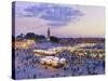 Morocco, Marrakech, Djemaa El-Fna Square-Michele Falzone-Stretched Canvas