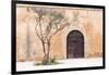 Morocco, Marrakech. Doorway Set into a Beige Way-Emily Wilson-Framed Photographic Print