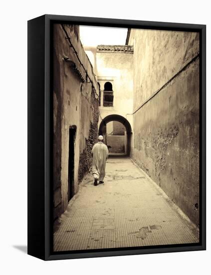 Morocco, Marrakech, Medina (Old Town)-Michele Falzone-Framed Stretched Canvas