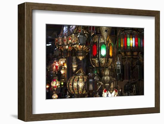 Morocco, Marrakech. Moroccan lights.-Kymri Wilt-Framed Photographic Print