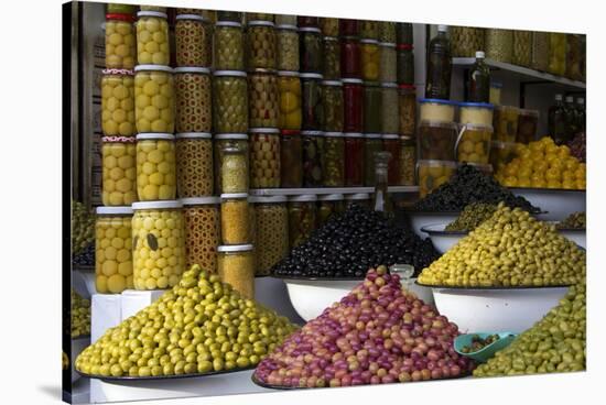 Morocco, Marrakech. Olives of Marrakech Souks-Kymri Wilt-Stretched Canvas