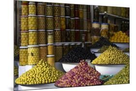 Morocco, Marrakech. Olives of Marrakech Souks-Kymri Wilt-Mounted Premium Photographic Print