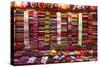 Morocco, Marrakech, Textiles and Fabrics in a Souk-Andrea Pavan-Stretched Canvas