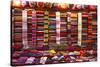 Morocco, Marrakech, Textiles and Fabrics in a Souk-Andrea Pavan-Stretched Canvas