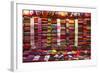 Morocco, Marrakech, Textiles and Fabrics in a Souk-Andrea Pavan-Framed Photographic Print