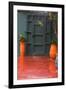 Morocco, Marrakech. Yves Saint Laurent's Jardin Majorelle-Kymri Wilt-Framed Photographic Print