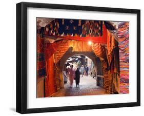 Morocco Marrakesh Medina Market at Place Djema El Fna-Christian Kober-Framed Photographic Print