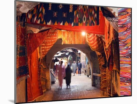 Morocco Marrakesh Medina Market at Place Djema El Fna-Christian Kober-Mounted Photographic Print