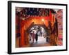 Morocco Marrakesh Medina Market at Place Djema El Fna-Christian Kober-Framed Photographic Print