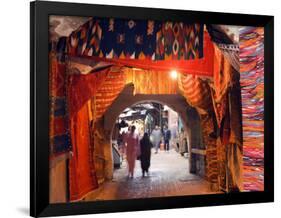 Morocco Marrakesh Medina Market at Place Djema El Fna-Christian Kober-Framed Photographic Print