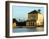 Morocco Marrakesh Menara Garden Pavilion Water Basin-Christian Kober-Framed Premium Photographic Print