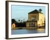 Morocco Marrakesh Menara Garden Pavilion Water Basin-Christian Kober-Framed Photographic Print